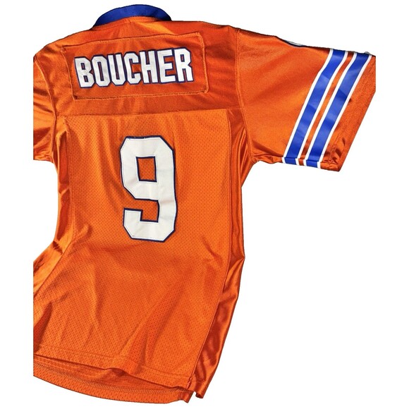 Waterboy Bobby Boucher #9 Mud Dogs 50th Bourbon Bowl Orange Football Jersey - Picture 9 of 12